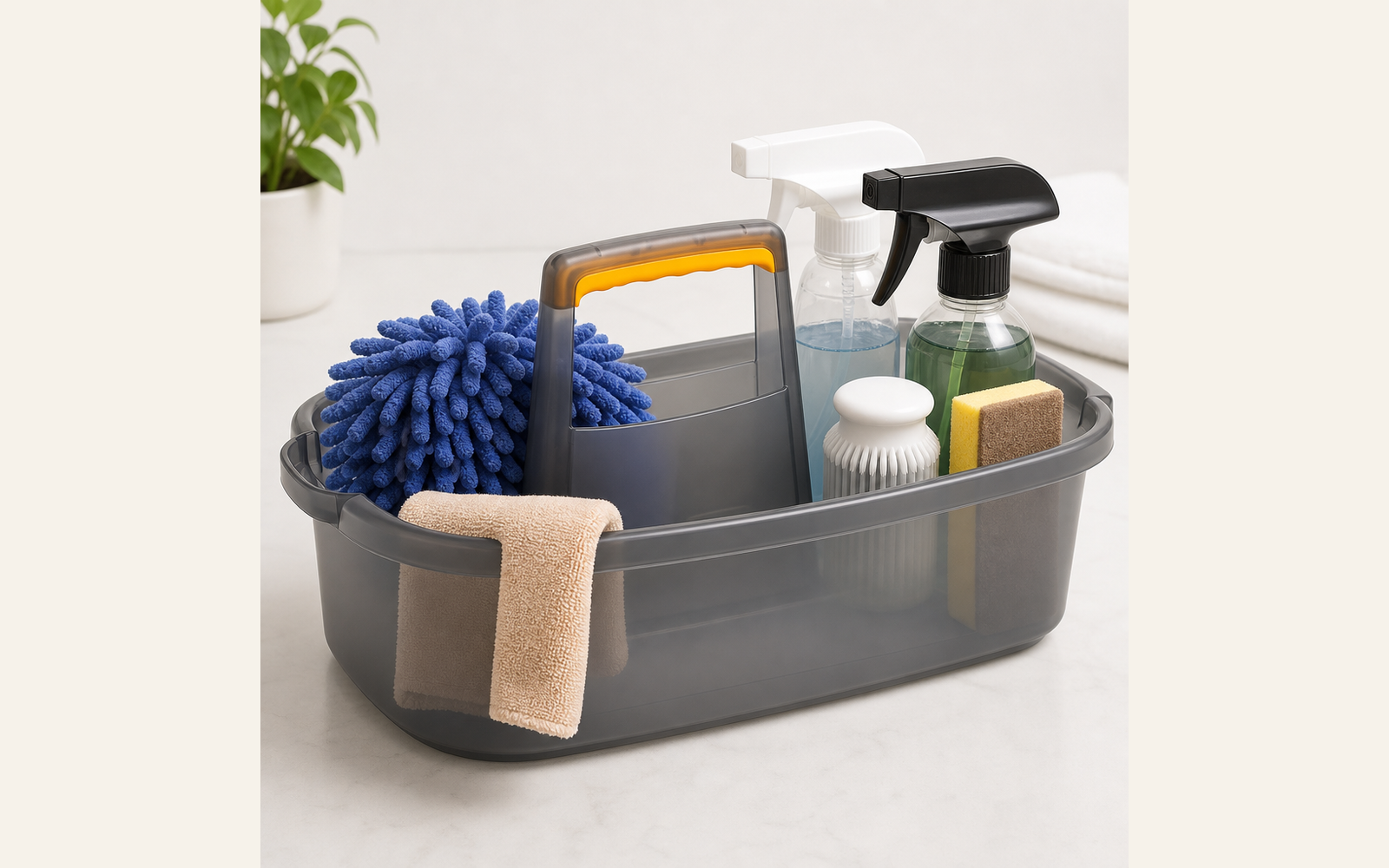 Portable cleaning caddy for under-sink resets product image