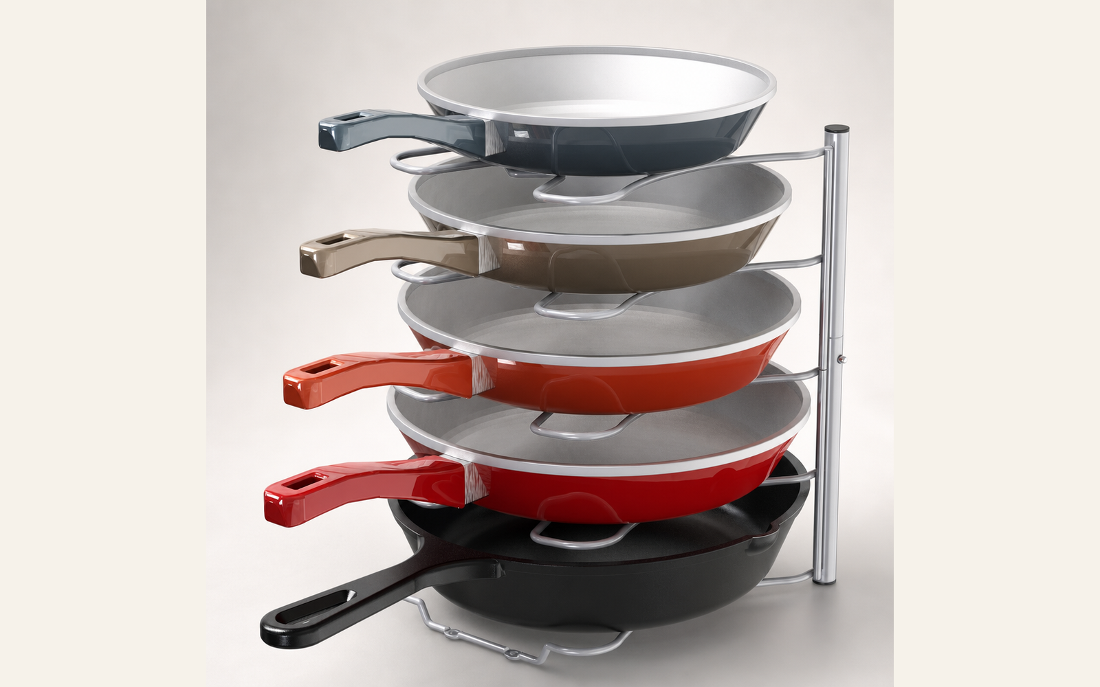 Vertical pan rack for skillet stacks product image