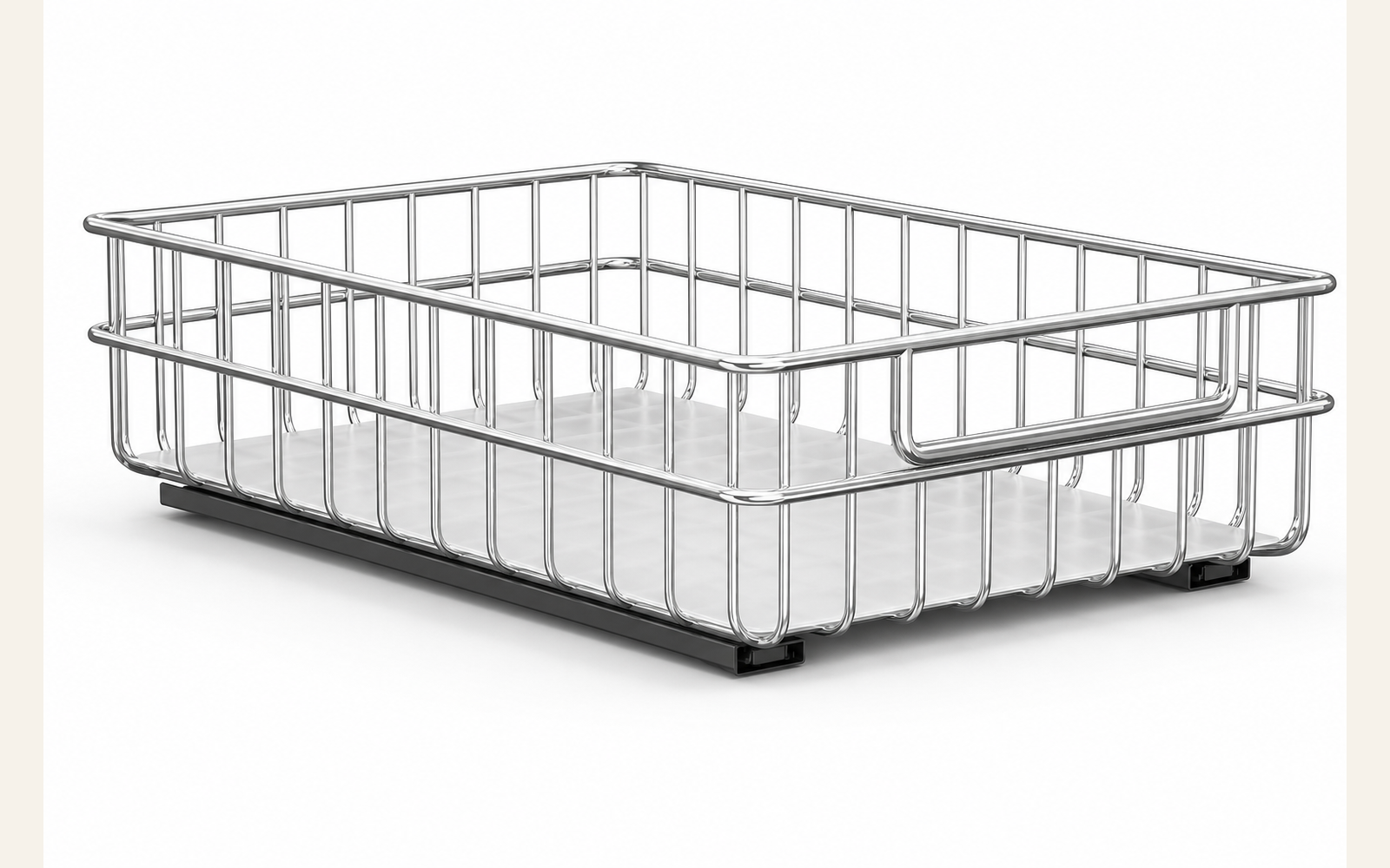 No-drill pull-out bin for cabinet access product image