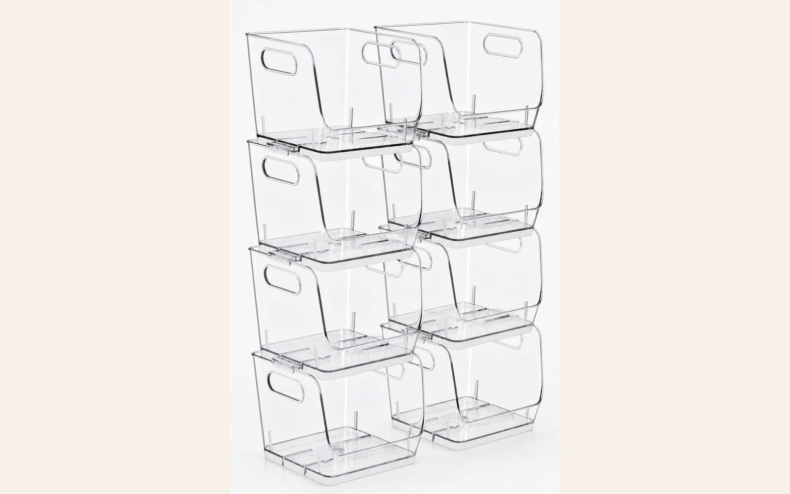 Open-front stackable bin for shelf categories product image