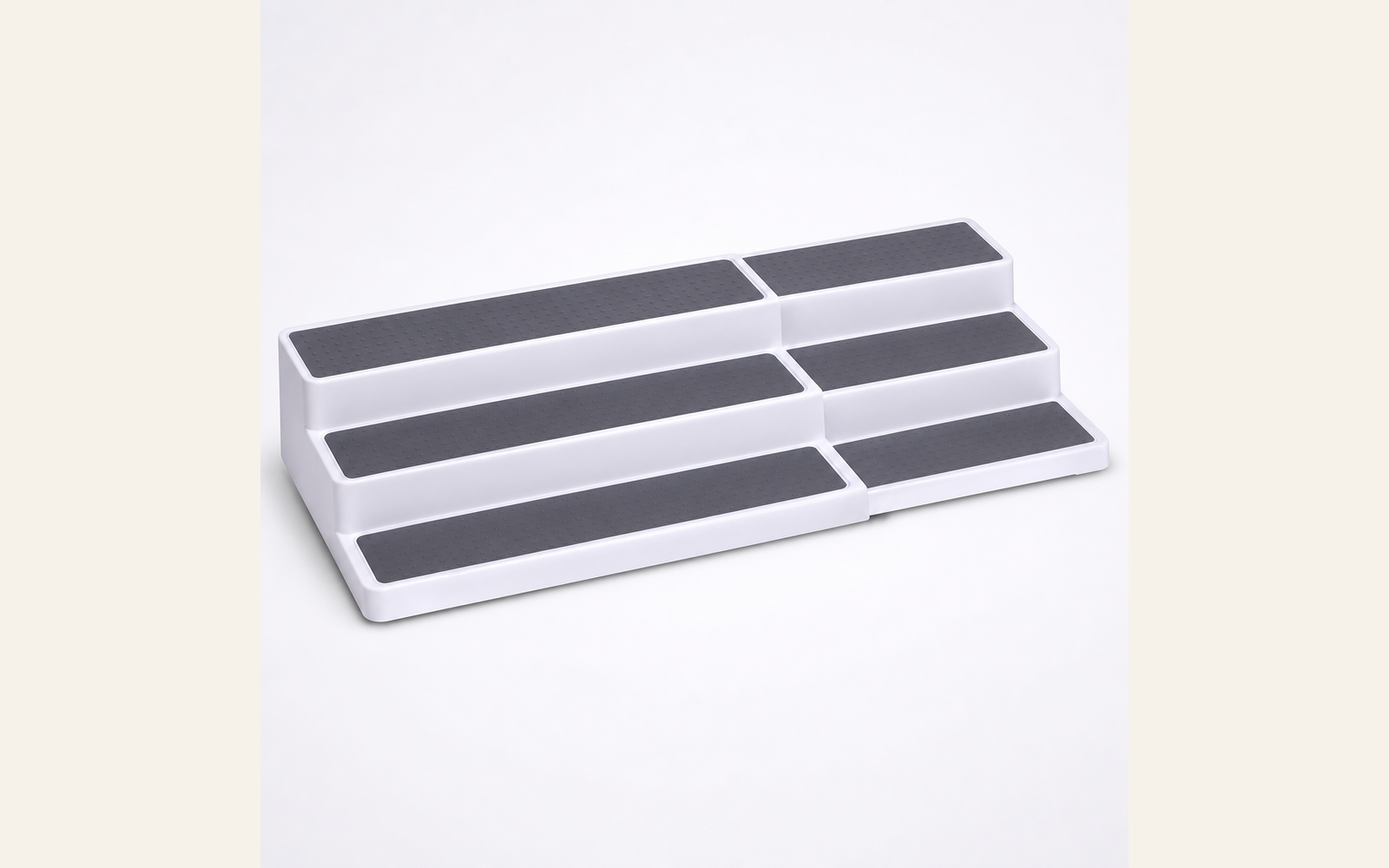 Expandable tiered rack for mixed spice shelves product image