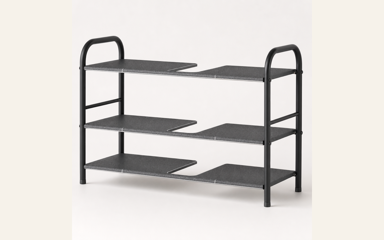 U-shaped under-sink shelf for center pipes product image